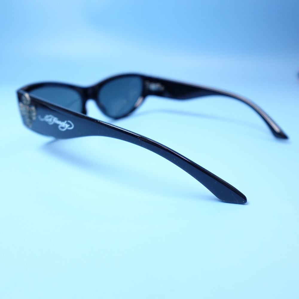 Ed Hardy Sunglasses Iron Cross Black 100% UV Protection - Picture 11 of 16